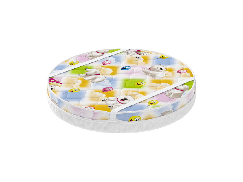 Защитный чехол Round Junior Natural 76x76  Ткань Save - Чехол для круглого матраса с хлопковым покрытием снаружи и влагонепроницаемым покрытием внутри.